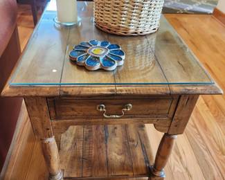 Ethan Allen Rustic Side Table.