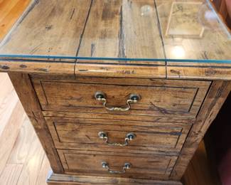 Ethan Allen Rustic Side Cabinet.