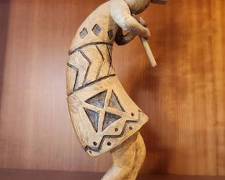 Kokopelli sculpture.