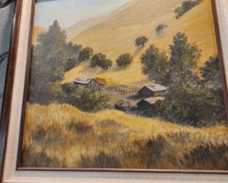 Original Oil signed on the back by the Artist.