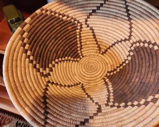 African coiled basket.