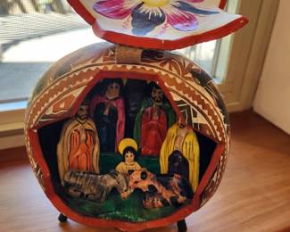 Handcarved Nativity scene Groud.