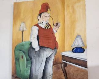 This is an odd original signed by the artist.