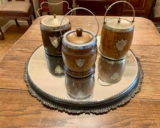 English biscuit barrels
