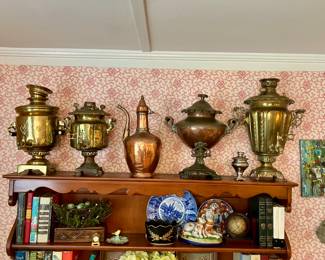 Turkish brass samovars