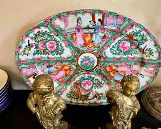 Famile Rose platter