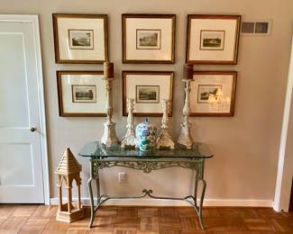 Framed English castle prints