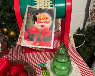 Rotating Christmas card holder