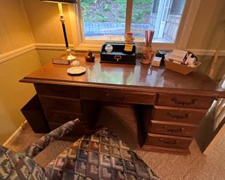 Mahogany office desk