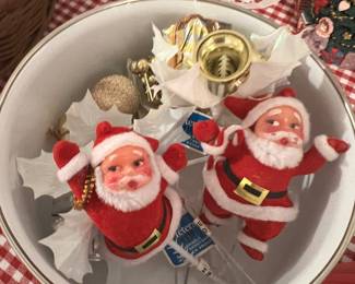 Vintage felt Santa’s
Corsages