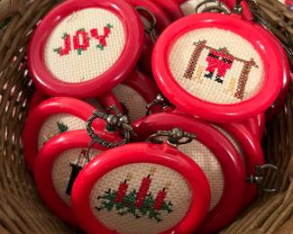 Cross stitch ornaments