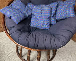 Mod rattan chair w cushion