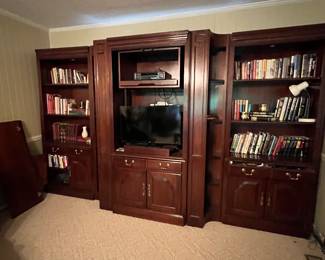 3 pc cherry entertainment center