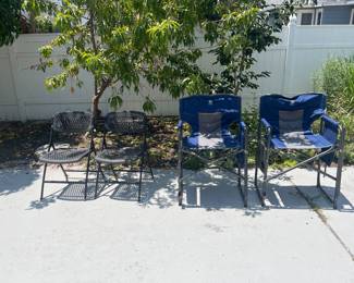 Outdoor folding chairs