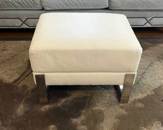 Modern Leather Ottoman/Coffee Table