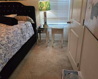 2 glass night stands