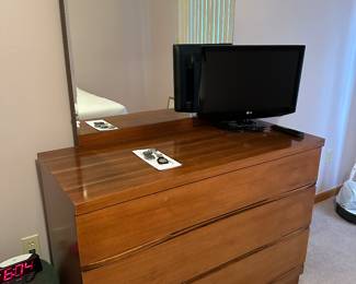 Mid century dresser and TV