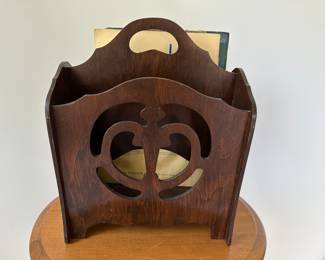 Antique magazine rack 75years okd