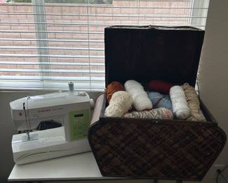 Yarn, sewing machine