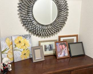 Picture frames, decorative mirror