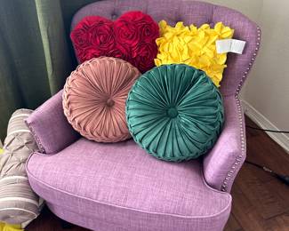 Lavender arm chair