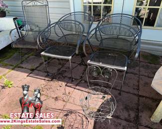 Iron patio furniture