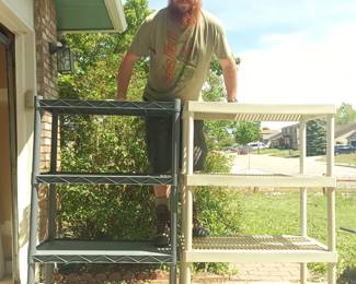 Climb the shelves at your own risk.......