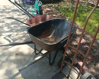 Wheelbarrows and dolly