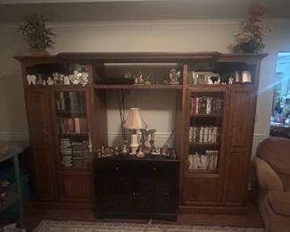 Entertainment Center (top middle section is made to be removable making two stand alone shelving units)