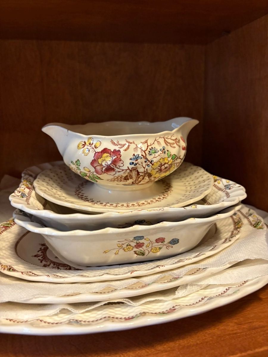 Large set of Spode Cowslip Vintage China ( many more pieces than pictured)!