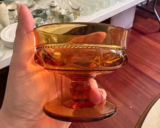 Indiana Glass Company Kings Crown Thumbprint LARGE set, includes plates, cups, and more