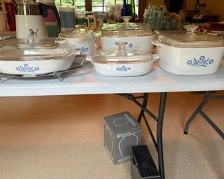 Vintage Corning Ware Blue Cornflower, various sizes