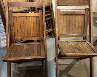 Antique folding chairs
