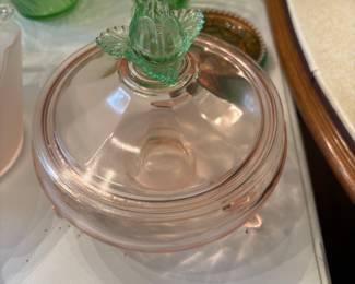 Cambridge Watermelon Glass Dish