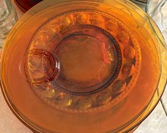 Indiana Glass Company Kings Crown Thumbprint LARGE set, includes plates, cups, and more