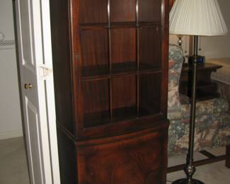 Glass book case