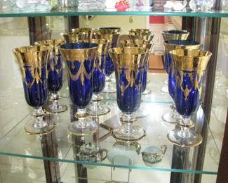 Interglass Italy Cobalt Goblets