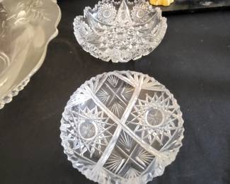 SMALL CUT GLASS BOWLS