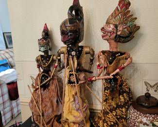 INDONESIAN OLD WAYANG GOLEK ROD PUPPETS