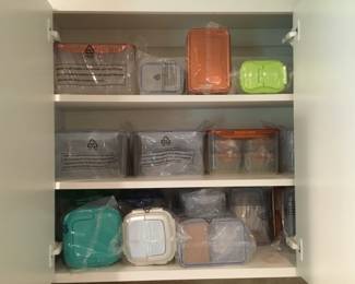 Great selection of storage containers!