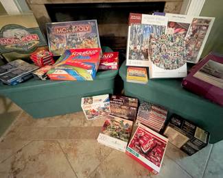 Lots of puzzles...and 2 Collector Monopoly games (still factory-sealed!)