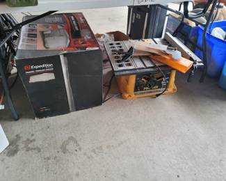 Travel Trailer Cover, 10" Bench Saw
