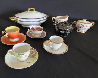 More china including demitasse set madeafter WWII in occupied Germany (1945-1949)