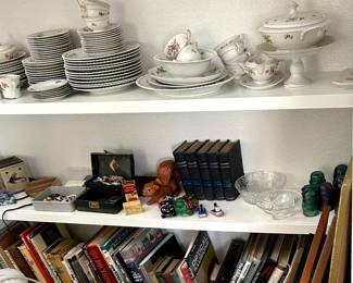China,books, jewerly, vintage glass insulators, antique and current books, vinyl