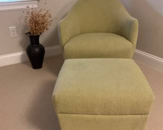 DAVID EDWARD CHAIR AND OTTOMAN
