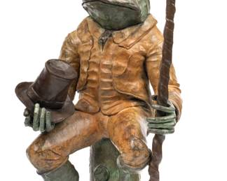 https://www.liveauctioneers.com/item/207340904_frank-fleming-patinated-bronze-frog-prince-sculpture