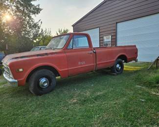 1968 C10 orange long bed, road ready and worthy. New Goodrich motor 2000-2500 miles