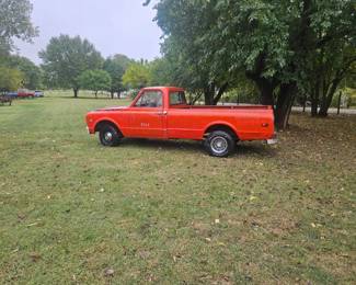 1968 C10 orange long bed, road ready and worthy. New Goodrich motor 2000-2500 miles