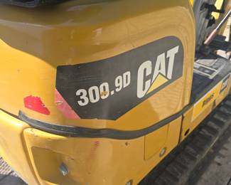 Cat 300.9D Mini Excavator with 400 hrs. 4’ digging depth and plenty of power for the size. Able to store in a garage with the ROPS removed.