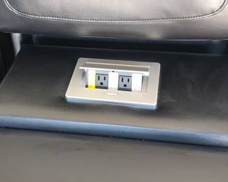 7 foot reclining Leather electric sofa